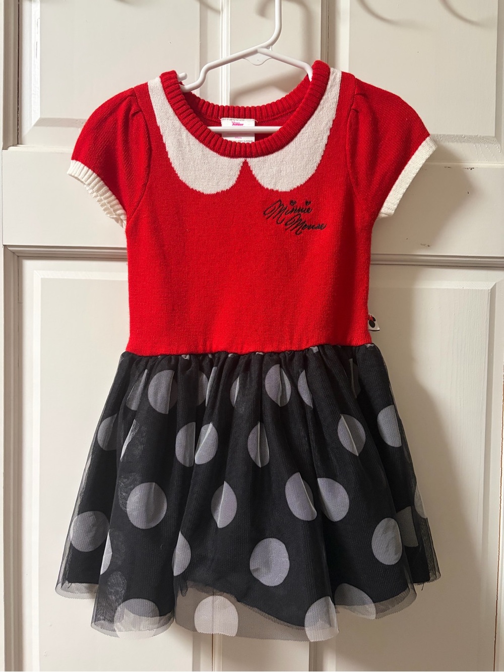 Disney Minnie Mouse Red & White Knit Sweater